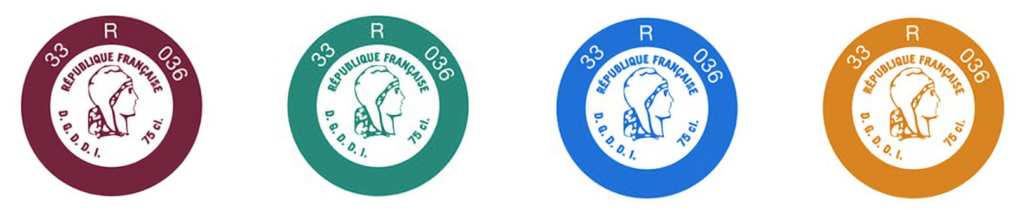 The different existing colors of the representative capsules of right (CRD).