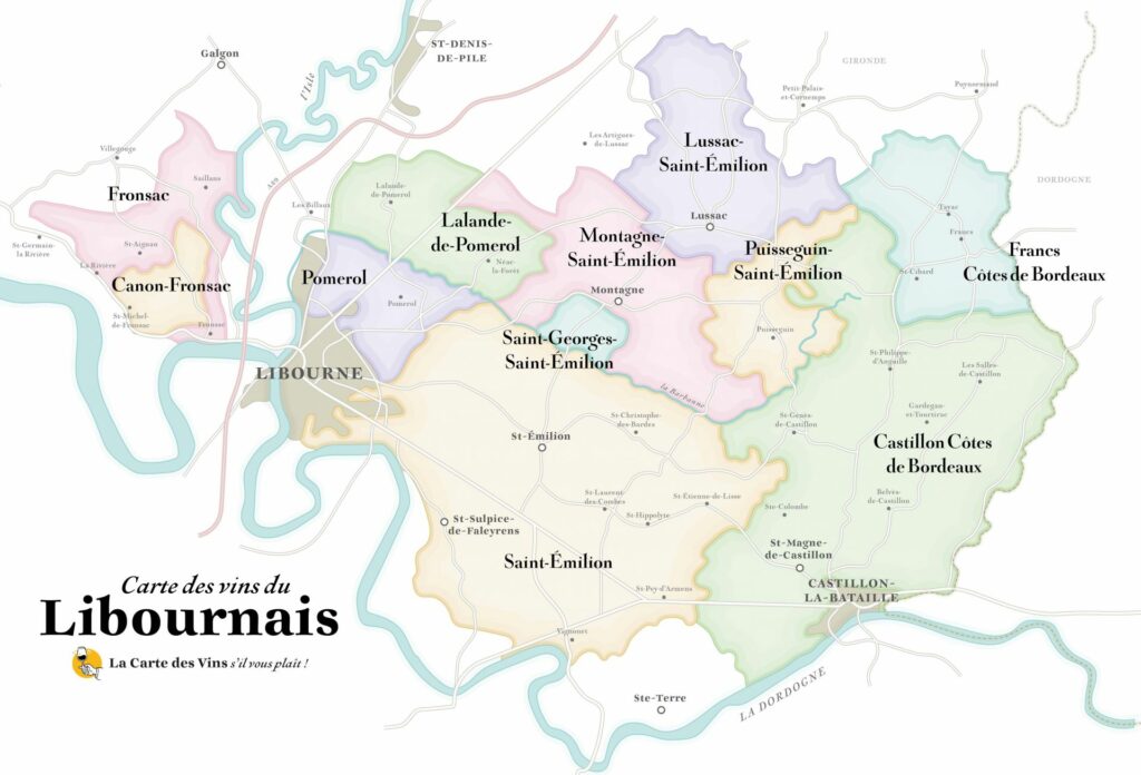 Cartographie du Libournais.